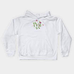 September 2nd birthday flower Kids Hoodie